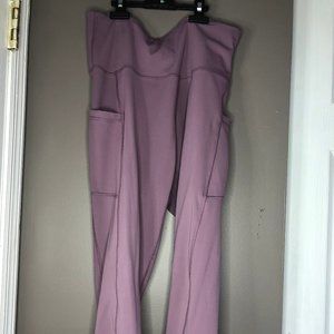 90 Degree by Reflex Purple work out leggings